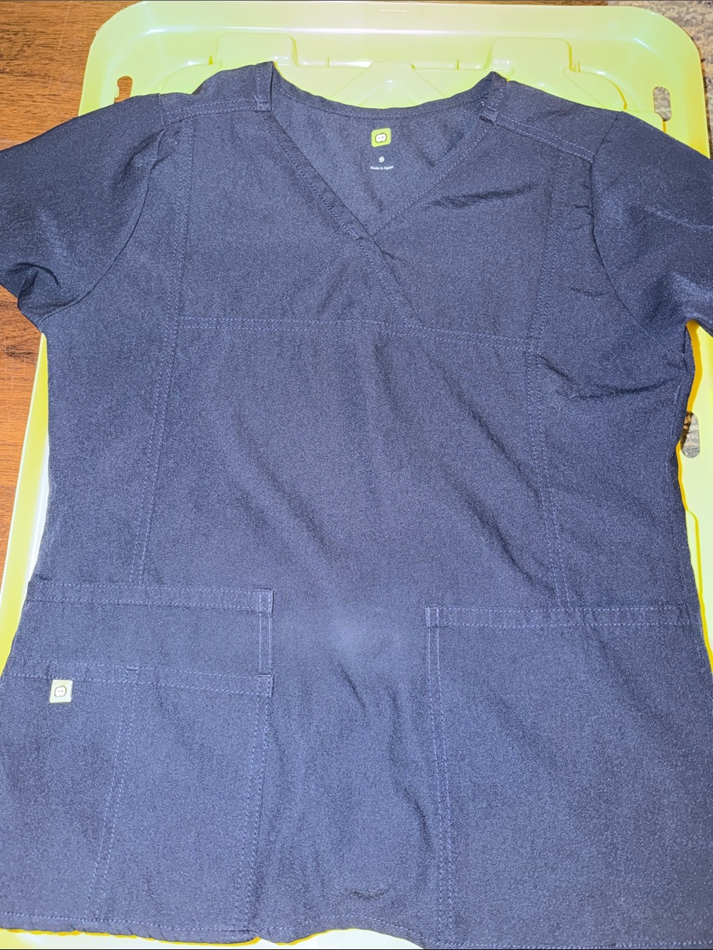 Women’s Navy Scrub Top S - Wink
